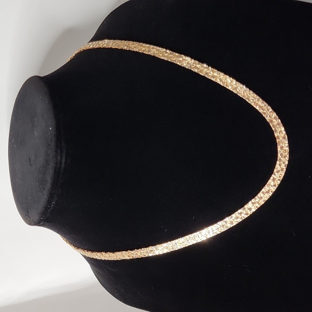 Gold Nugget textured Necklace